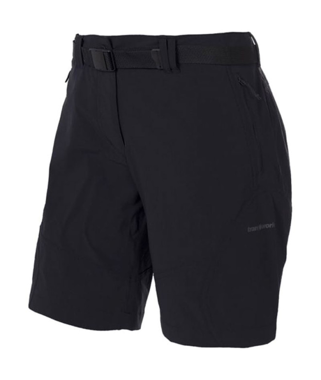 Calça de Montanha Trangoworld Pant. Curto Assy Sf Mulher Preto