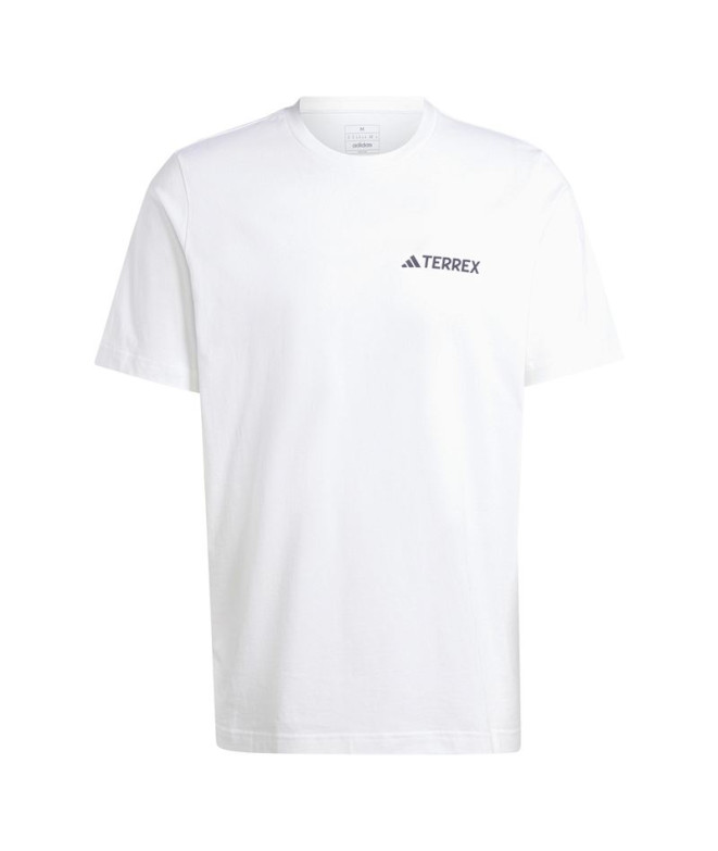 Camiseta de Montaña adidas Terrex Graphic Hombre Blanco