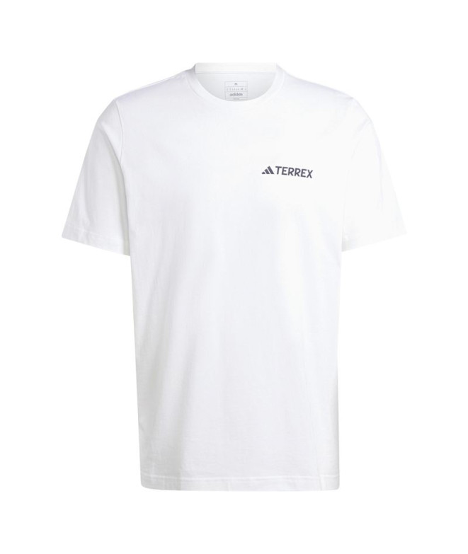 Camiseta de Montanha adidas Terrex Graphic Homem Branco