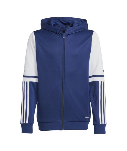 Casaco de Futebol adidas Squadra25 Hood Infantil Azul/Branco