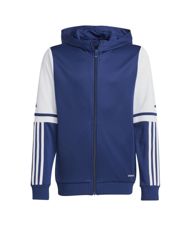 Chaqueta de Fútbol adidas Squadra25 Hood Infantil Azul/Blanco