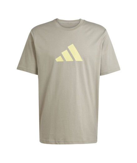 Camiseta adidas Future Icons 3Bar Homem Bege