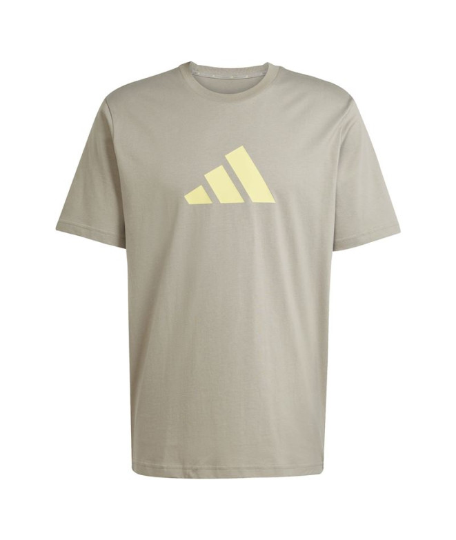 Camiseta adidas Future Icons 3Bar Hombre Beige