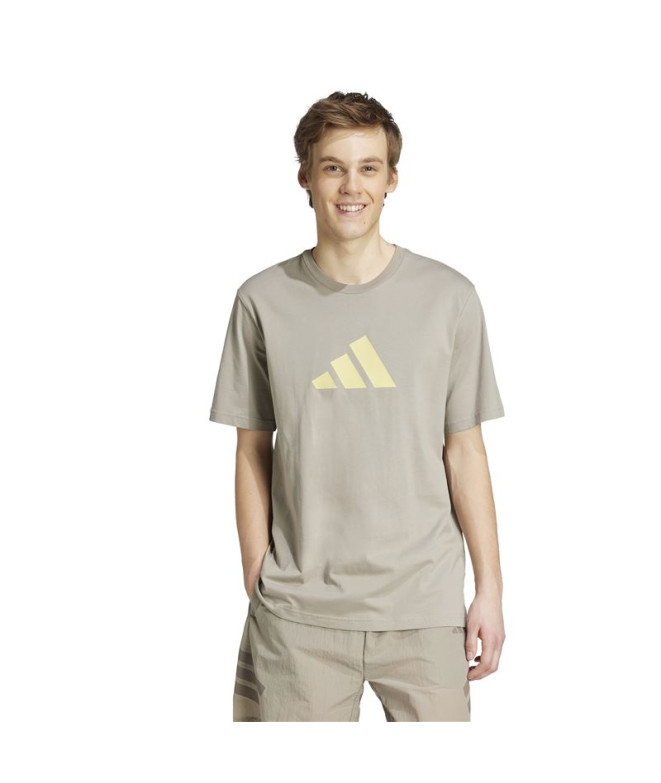 T-shirt adidas Future Icons 3Bar Homme Beige