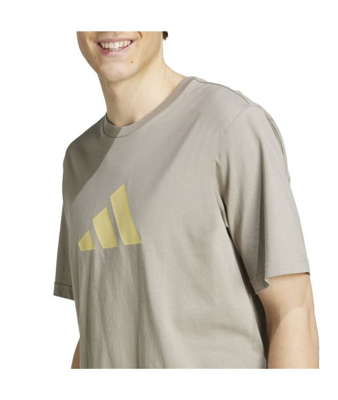 T-shirt adidas Future Icons 3Bar Homme Beige