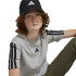 Camiseta adidas 3 Bandas Infantil Cinza/Preto