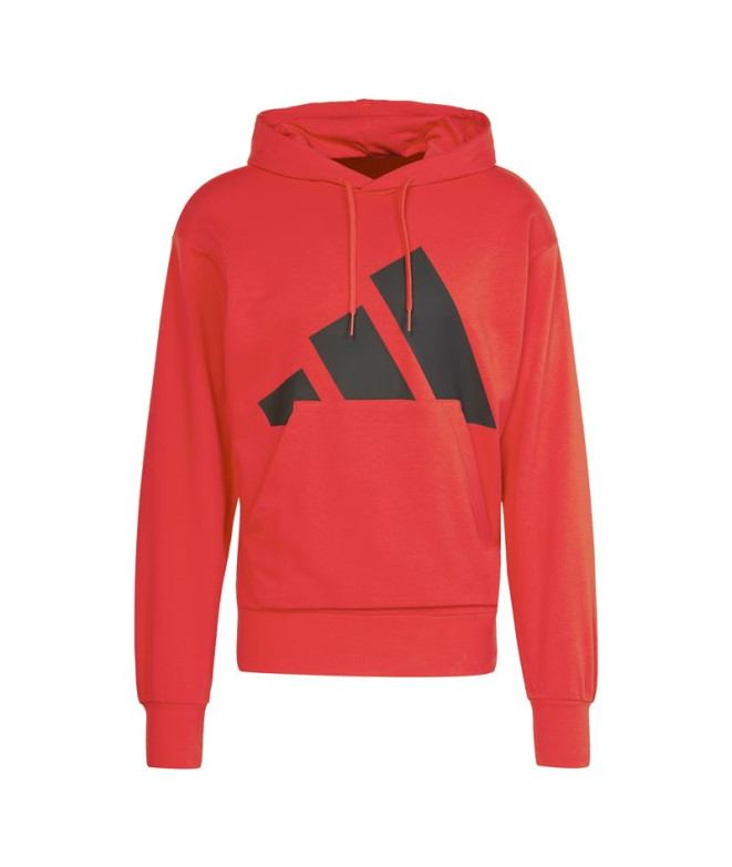 Sudadera adidas Big Logo French Terry Hd Hombre Rojo/Negro