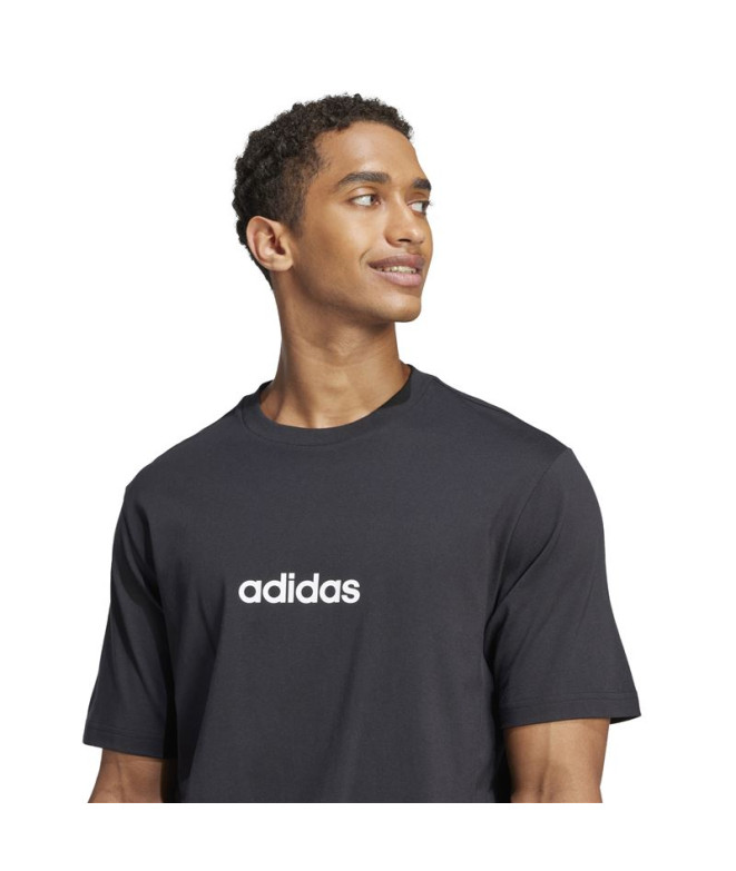 Camiseta adidas Linear Sj Homem Preto/Branco