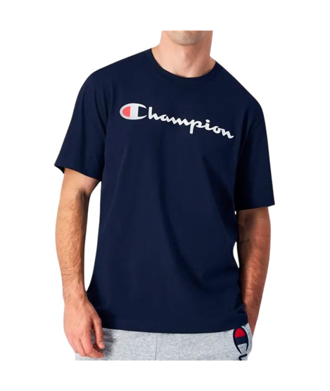 T-shirt Champion T-shirt col rond Homme Bleu...
