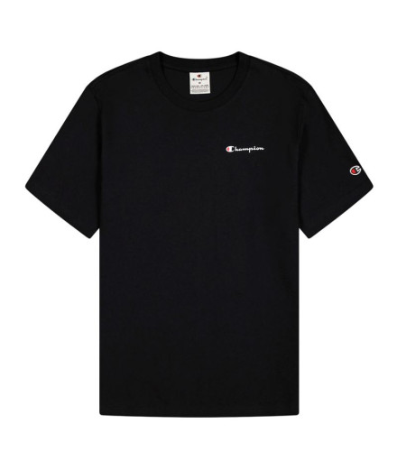 Camiseta Champion T-Shirt de Gola Redonda Homem Preto