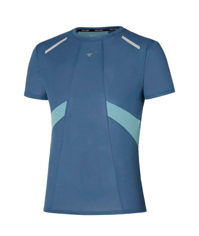 Camiseta de Running Mizuno Dryaeroflow Tee Hombre Negro