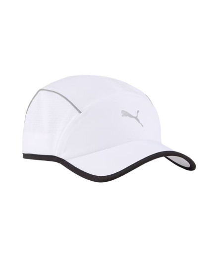 Gorra de Running Puma Runner Visor 5 Hombre Blanco