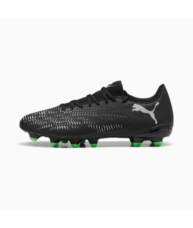 Botas de fútbol Puma Future 8 Play Fg/Ag Negro/Gris claro frío/Verde fluo
