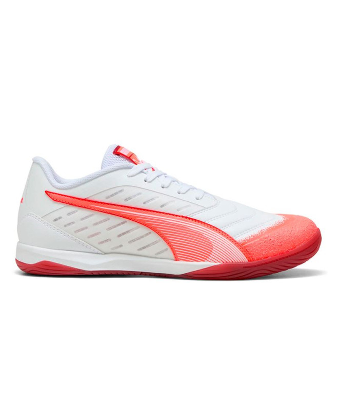 Sapatilhas de Futsal Puma Ibero Iv, Branco Glowing Red Dark, Homem