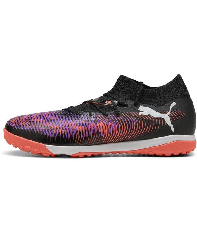 Botas de fútbol Puma Future 8 Match Tt Negro/Blanco/Glowing Rojo