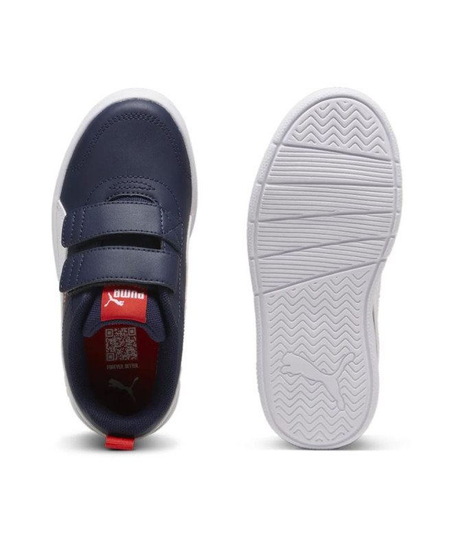 Sapatilhas Puma Courtflex V3 V Ps Infantil Azul...