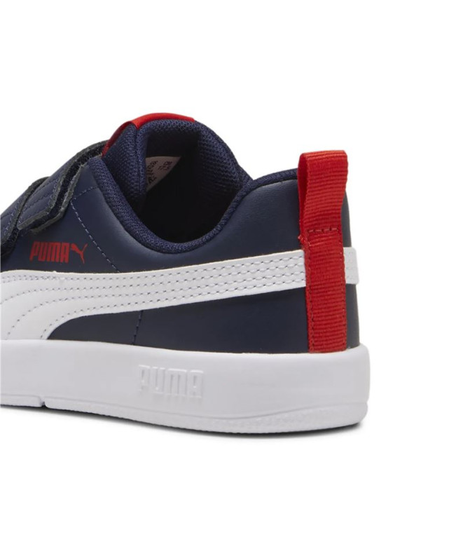 Sapatilhas Puma Courtflex V3 V Ps Infantil Azul...