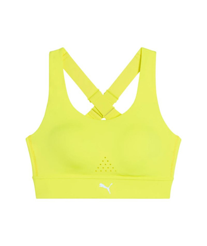 Sujetador Deportivo De Running Puma Pwrbreathe Run Mujer Amarillo
