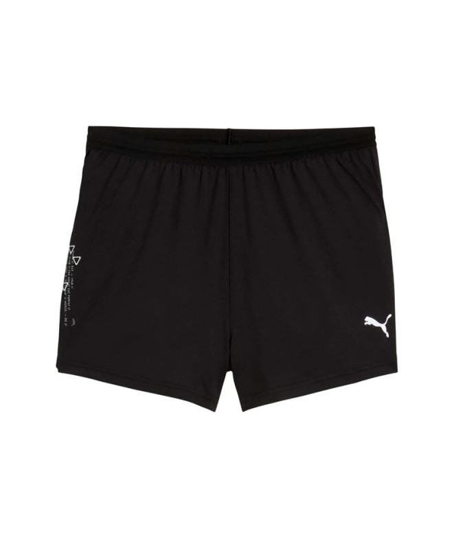 Calça De Running Puma Run Knit 3” Split Homem Preto