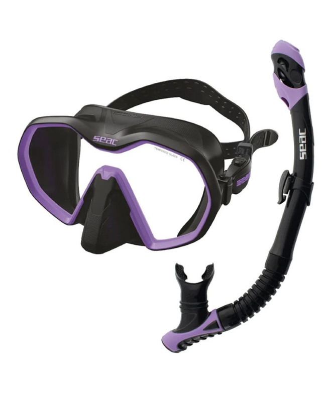 Set Seac Bis Icona + Reverse Dry S/Bl Negro/Lila