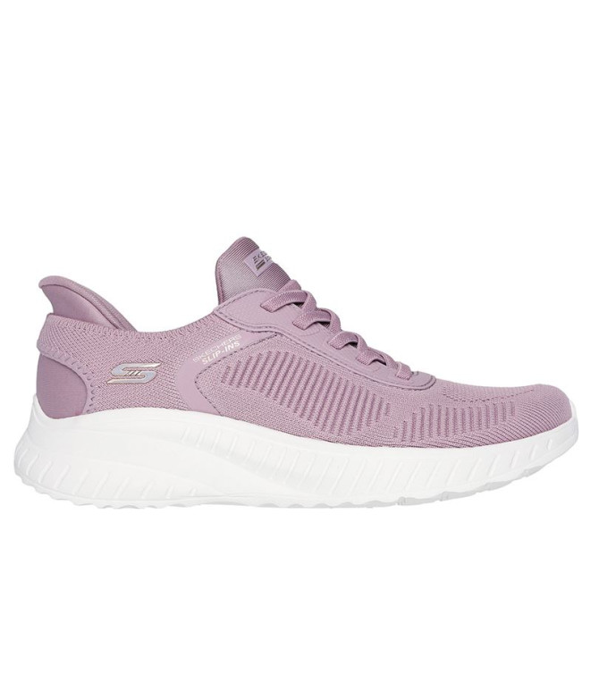 Zapatillas Skechers Slip-Ins Bobs Squad Mujer Rosa