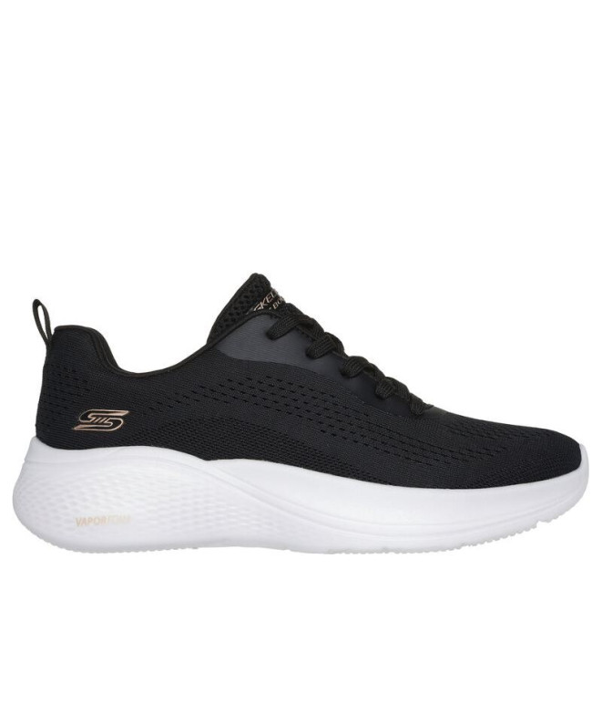 Zapatillas Skechers Bobs Infinity Mujer Negro Engineered Knit