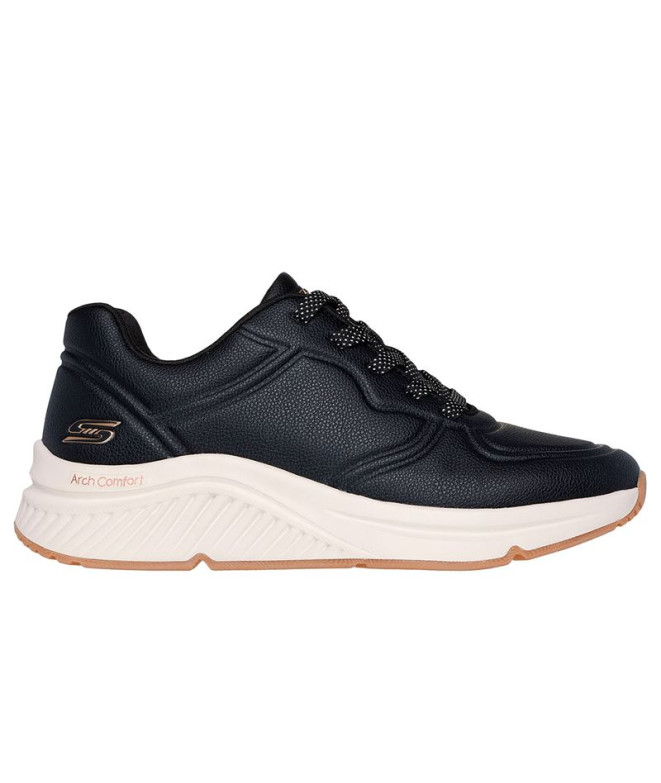 Zapatillas Skechers Bobs Arch Comfort B Sweet Negro Pu Mujer