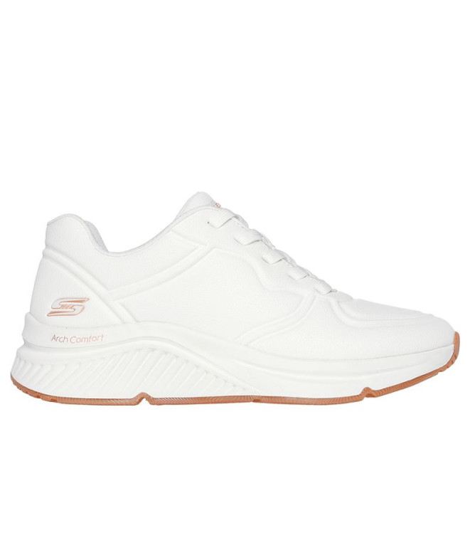 Chaussures Skechers Bobs Arch Comfort B Sweet Blanc Pu Femme