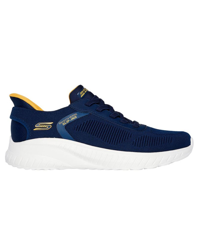 Chaussures Skechers Slip-Ins Bob Squad Chaos Homme Bleu Marine Knit