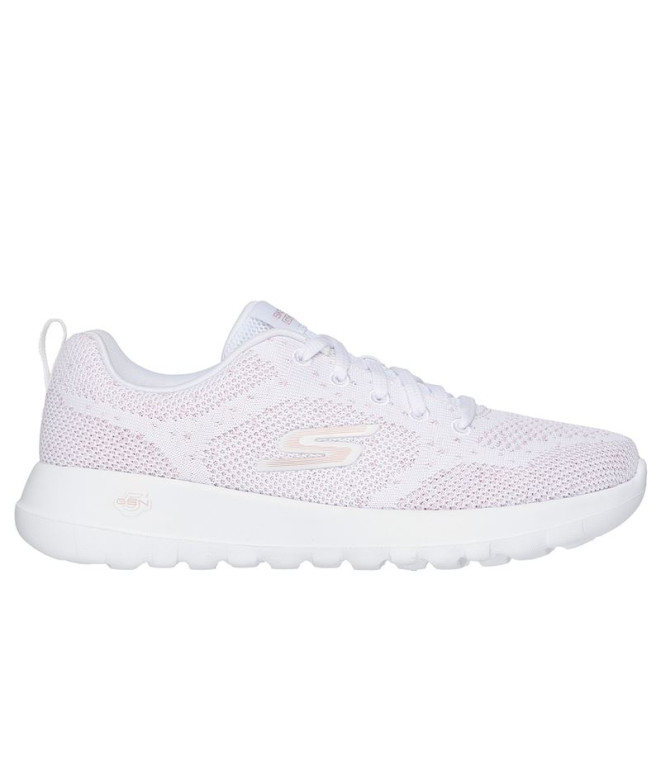 Chaussures Skechers Go Walk Joy - Violet Femme Blanc / Rose