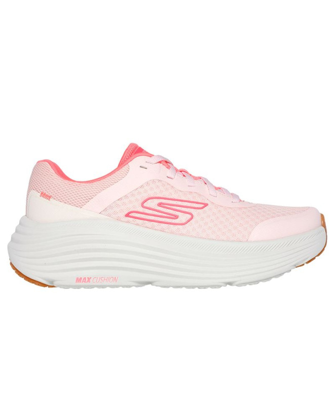 Zapatillas Skechers Max Cushioning Endea Mujer Rosa /Coral Trim