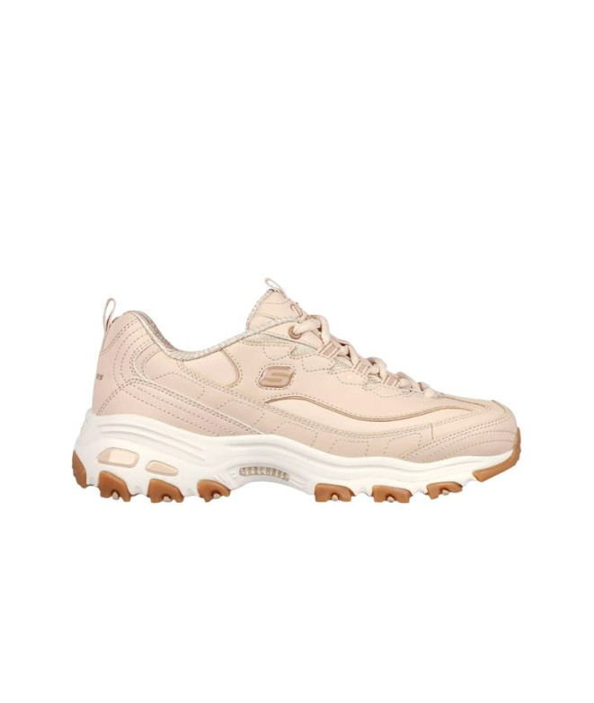 Zapatillas Skechers D'Lites-Good Neutral Mujer Natural Leather/Duraleather