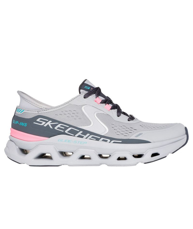 Sapatilhas Skechers Slip-Ins Glide-Step Atlus Mulher Cinza