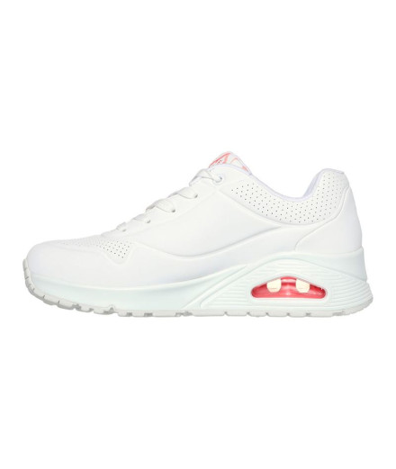 Chaussures Skechers Uno-Spread The Love Femme Blanc/Rose 2