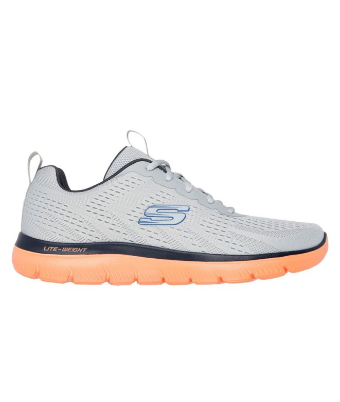 Zapatillas Skechers Summits - Torre Hombre Gris/Naranja