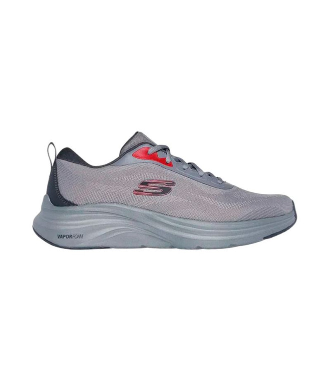 Zapatillas Skechers Vapor Foam - Vocko Hombre Gris/Rojo