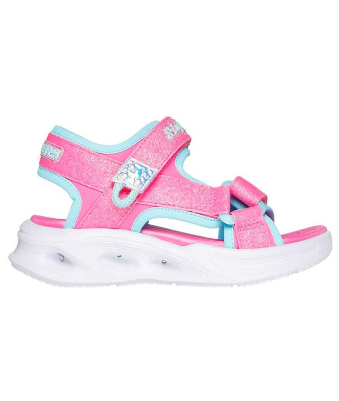 Sandalias Skechers Sola Glow Sandal Niña Rosa/Azul