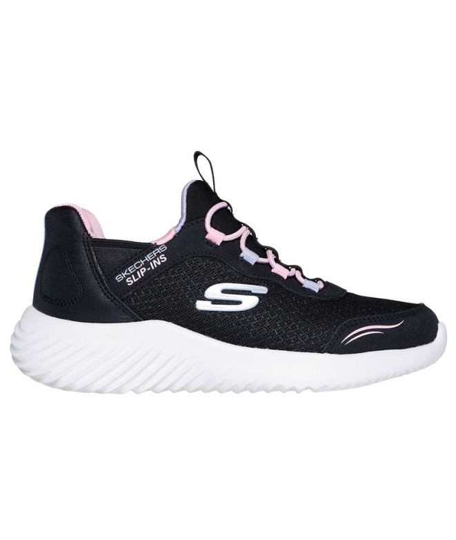 Chaussures Skechers Slip-Ins Bounder Fille Noir