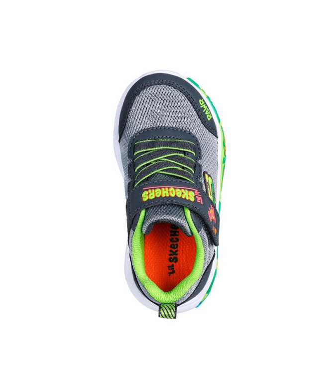 Zapatillas Skechers Play Scene Niño Gris/Lima