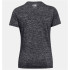 Camiseta de Fitness Under Armour Tech SSC- Twist Mulher Preto