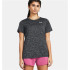 Camiseta de Fitness Under Armour Tech SSC- Twist Mulher Preto