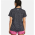 Camiseta de Fitness Under Armour Tech SSC- Twist Mulher Preto