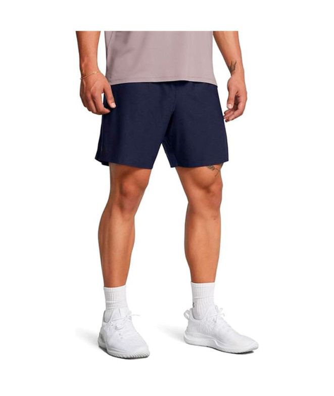 Calça Cortos de Fitness Under Armour Tech Vent 7In Shorts Homem Azul