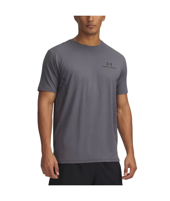 Camiseta Manga Corta de Fitness Under Armour Vanish Energy Graphic Homem Cinza