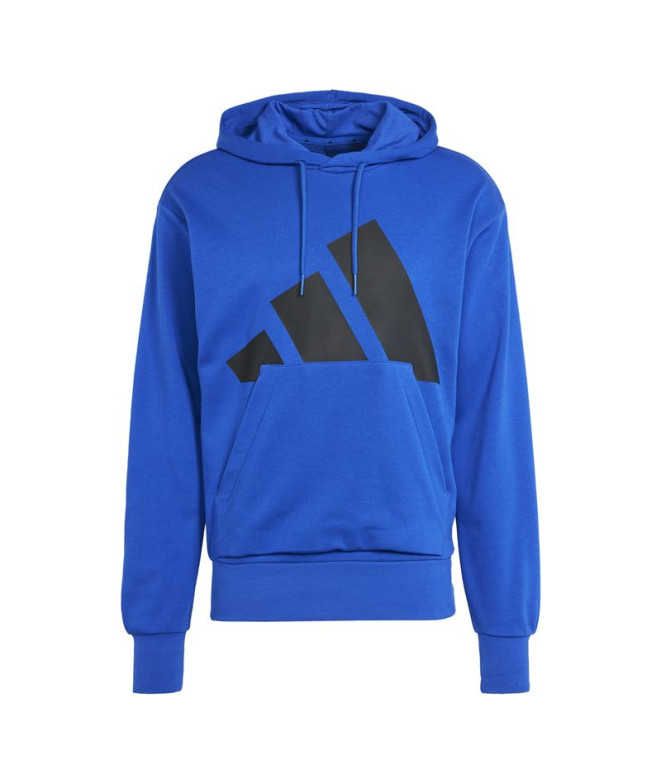 Sudadera adidas Bl French Terry Hd Hombre Azul/Negro