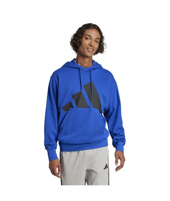 Moletom adidas Bl French Terry Hd Homem Azul/Negro