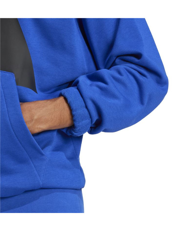 Moletom adidas Bl French Terry Hd Homem Azul/Negro