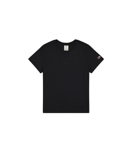 T-shirt Champion T-shirt à col rond Femme Noir