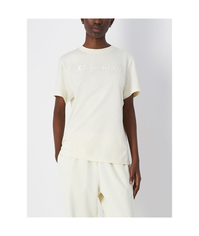 T-shirt Champion T-shirt col rond Femme Naturel