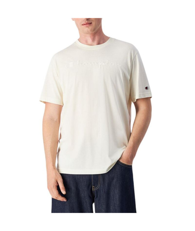 Chemise Champion SS Homme Blanc Perle
